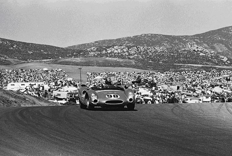 Dave MacDonald and Shelby King Cobra CM 1 63 in all out assault at Riverside track